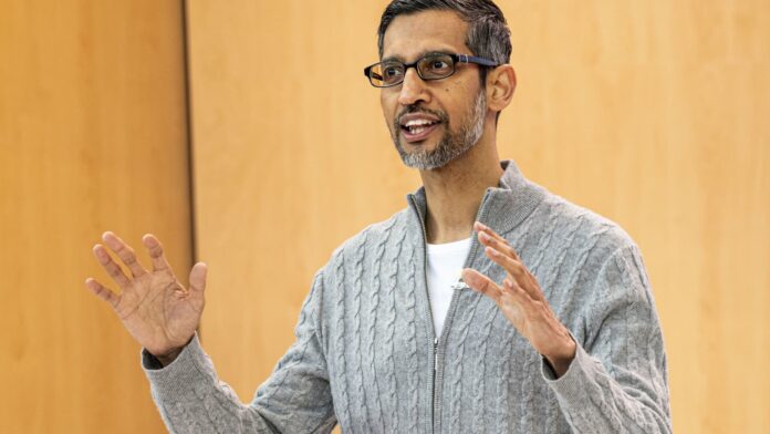107239360-1690316720050-sundar.jpg Google execs say employees have to 'be more AI-savvy'