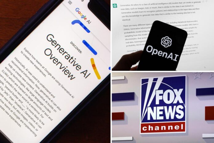 107555942.jpg Google AI tools depressing traffic to news sites: report