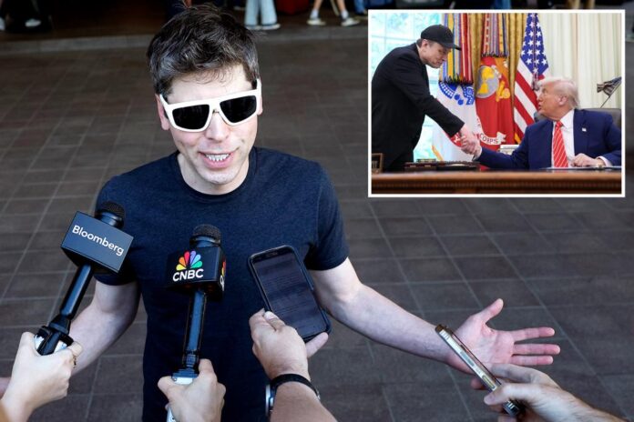 107838492.jpg Sam Altman jabs rival Elon Musk over Trump divorce: 'Elon busts up with everybody'