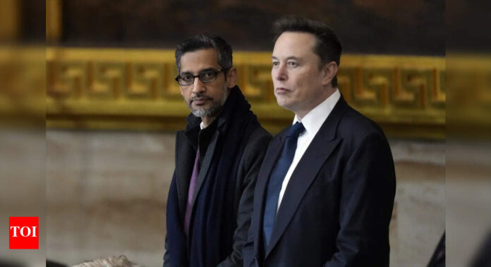 1753199459_photo.jpg Elon Musk gives one-word reply on Google CEO Sundar Pichai’s ‘from silver to gold’ tweet about Gemini