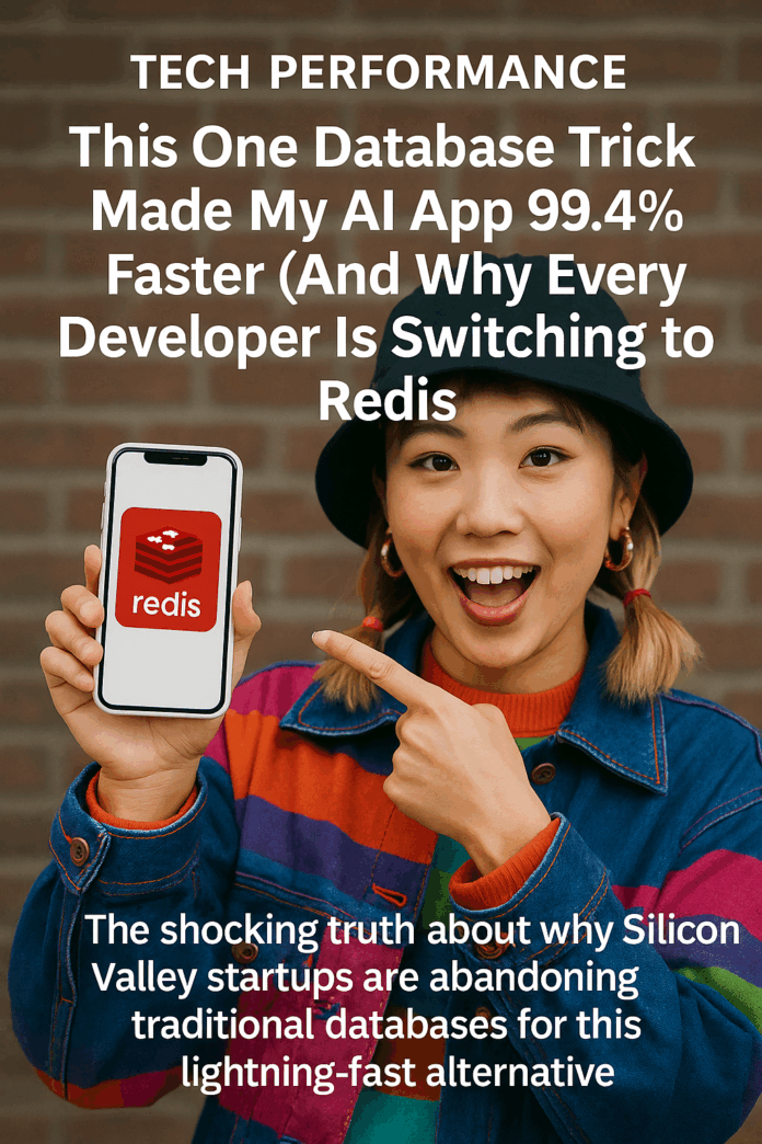 1m7RseZN7HX-WPj6F1hqSnQ.png This One Database Trick Made My AI App 99.4% Faster (And Why Every Developer Is Switching to Redis) | by Seungchul Jeff Ha | Jul, 2025
