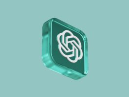 3D rendering of the ChatGPT logo icon