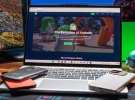 Gemini helped me build a website to celebrate the history of Android