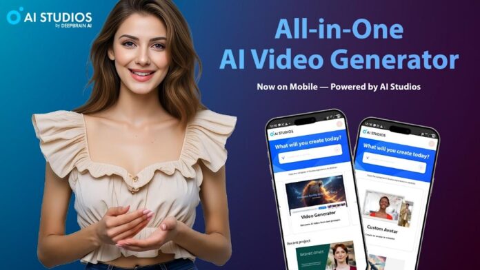 9a3760b8e51b010c6a8dea41302ffeda.jpeg AI Studios Launches Mobile App for Instant AI Video Creation