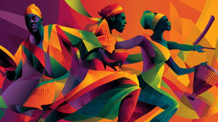 African-Dance_MJ-800x450-1.jpg A tribute to African dance. (Midjourney AI/Mark Gresham)