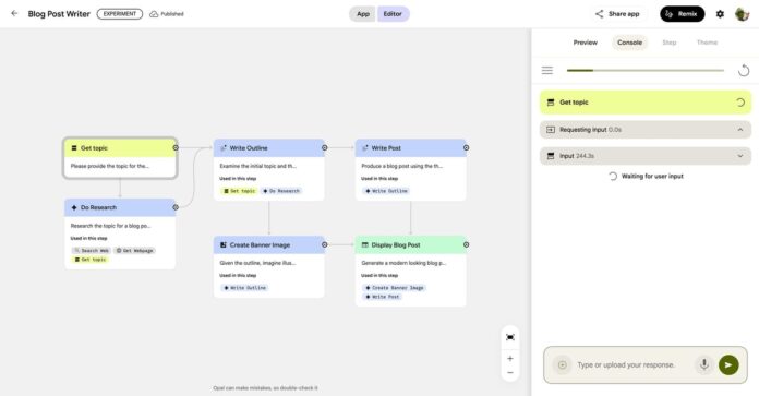 Blog-Post-Writer-Opal-Experiment-07-24-2025_08_28_PM.jpg Opal joins Google Labs lineup as lightweight AI coding tool