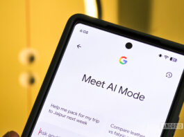 Google AI mode app on Android.