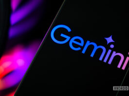 Google Gemini logo on smartphone stock photo (2)