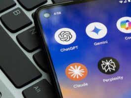 Generative AI apps on a phone screen