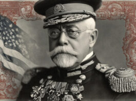 John Philip Sousa in his later years, as reimagined by MidJourney AI.