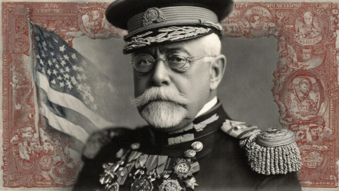 John Philip Sousa in his later years, as reimagined by MidJourney AI.