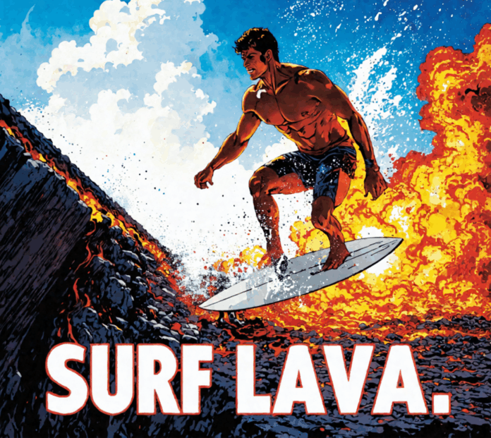 Amuse AI art crop Surf Lava