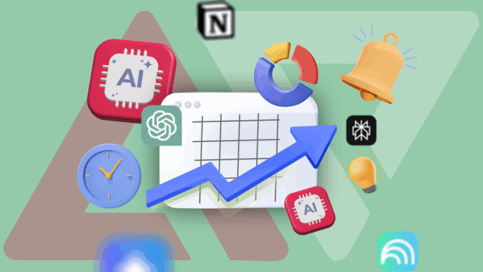 a-stylized-dashboard-with-a-rising-blue-arrow-over-a-grid-surrounded-by-various-productivity-and-ai.png I completely transformed my workflow with these 5 AI apps
