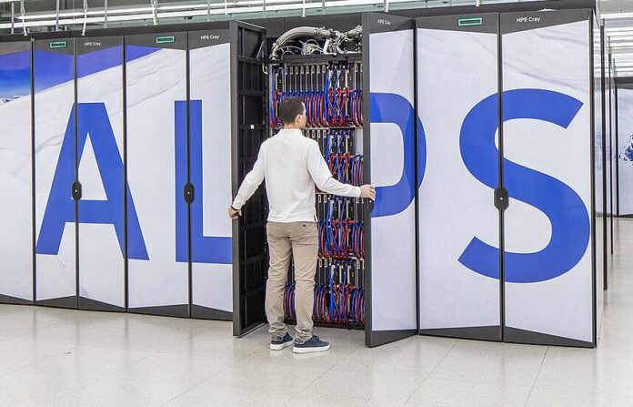 alps_supercomputer.jpg Swiss boffins tease 'fully open' LLM trained on Alps super • The Register
