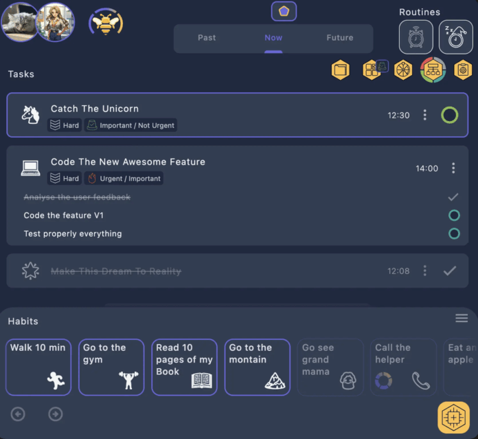 BeeDone dashboard.