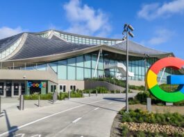 The new building at Google Bay View campus in Mountain View, California.
