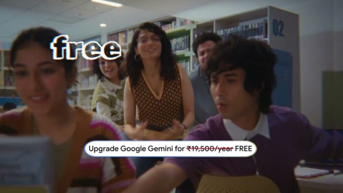 Google’s new ad touts free Gemini Pro for Indian students