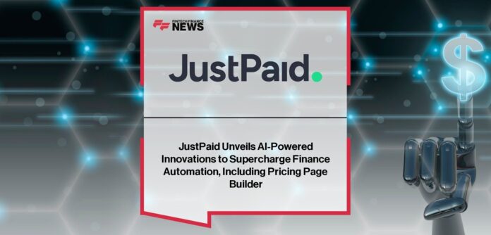 JustPaid AI Finance Automation Launch with Pricing Page Builder