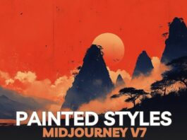 A guide to MidJourney v7’s 25 painterly style references for digital art