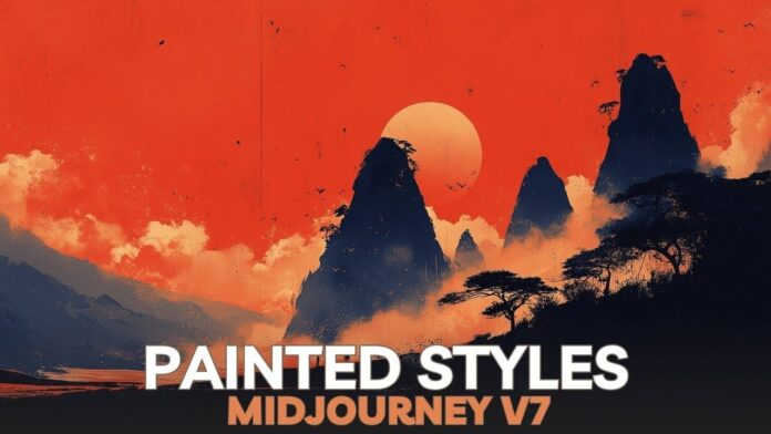 A guide to MidJourney v7’s 25 painterly style references for digital art
