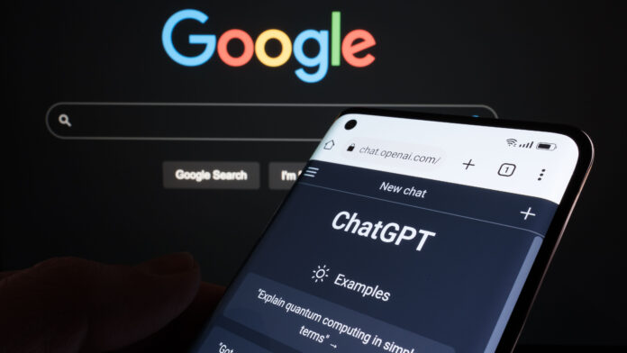 qN3t3gk389aPMSpJSNRpt7.jpg ChatGPT next to a Google logo.