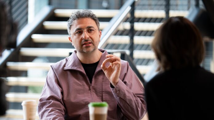 Mustafa Suleyman, chief executive officer of Microsoft AI, during an interview on &quot;The Circuit with Emily Chang&quot; at the Microsoft campus in Redmond, Washington, US, on Wednesday, March 19, 2025.
