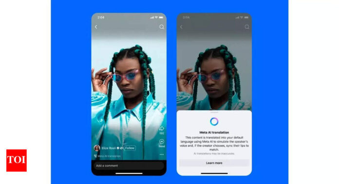 Facebook-parent Meta unveils AI voice translations for Reels, starting with English and Spanish