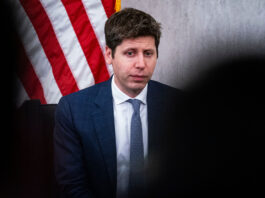 Sam Altman, chief executive officer of OpenAI Inc., during the Federal Reserve Integrated Review of the Capital Framework for Large Banks Conference in Washington, DC, US, on Tuesday, July 22, 2025. The conference is meant to provide expert perspectives on the key pillars of the regulatory capital framework. Photographer: Al Drago/Bloomberg via Getty Images