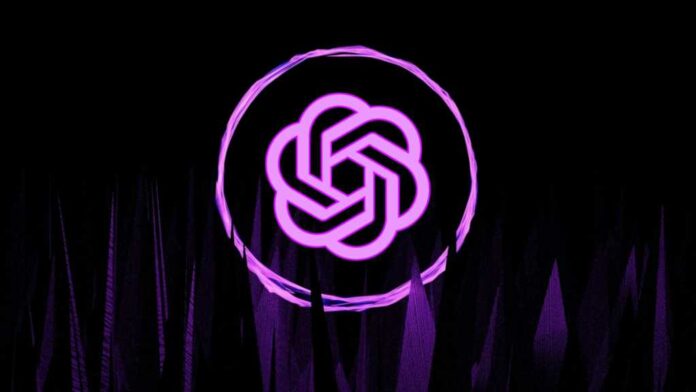 Glowing-ChatGPT-logo-in-a-ring-with-abstract-spikes.jpg Glowing ChatGPT logo in a ring with abstract spikes