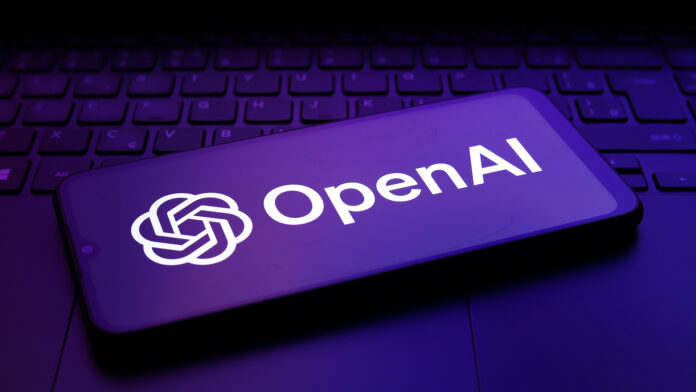 HEBPHkG889gQtkMze2zJe4.jpg The OpenAI logo appears on the screen of a smartphone.
