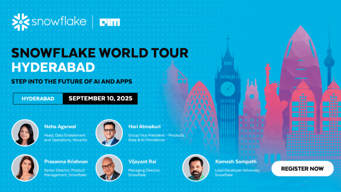 Step into the future of AI and apps at Snowflake World Tour Hyderabad
