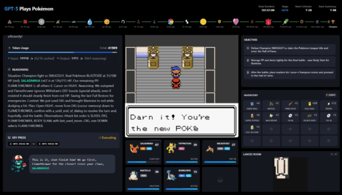 Pokemon Red GPT-5