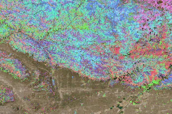 Eaton fire fuel prediction map