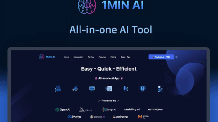 Get multiple AI tools in one place with 1min.AI for just A$46