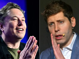 Tesla Inc TSLA CEO Elon Musk and OpenAI CEO Sam Altman. the AFP Union