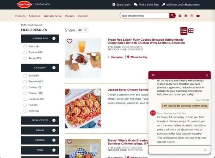 tyson-bp-image-1-855x630.jpeg Tyson Foods elevates customer search experience with an AI-powered conversational assistant