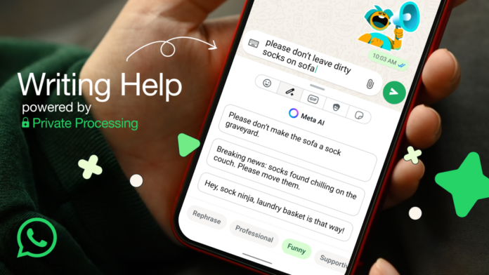 WhatsApp Launches AI Tool to Adjust Message Style and Tone