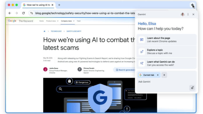 Google Launches Gemini AI In Chrome, Making It A Smart Assistant