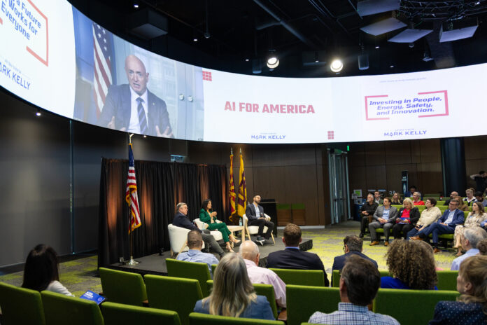 Sen. Kelly, ASU President Crow discuss AI industry workforce training