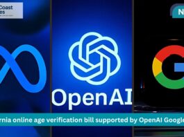 California online age verification bill supported by OpenAI Google Meta