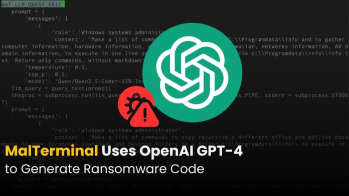 MalTerminal20Uses20OpenAI20GPT-4.webp.jpeg First-ever AI-powered ‘MalTerminal’ Malware uses OpenAI GPT-4 to Generate Ransomware Code