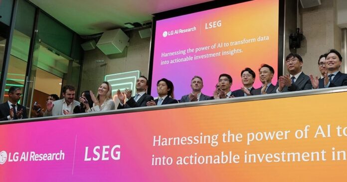 OODDD6RBPFM3RMDHGC6KN4D63A.JPG LG unveils EXAONE-BI finance AI agent, debuts commercial service with London Stock Exchange - CHOSUNBIZ - Chosun Biz