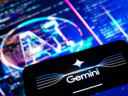 Gemini logo on smartphone