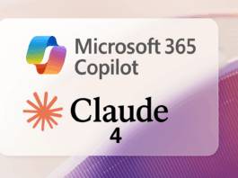 Microsoft 365 Copilot logo and Claude 4 logo