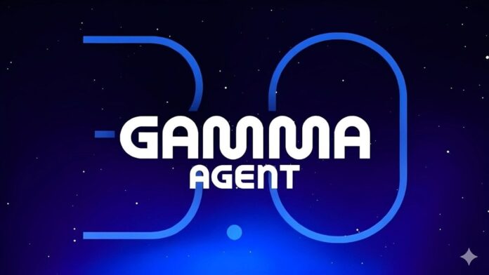 Gamma 3 AI interface showcasing its slide design capabilities