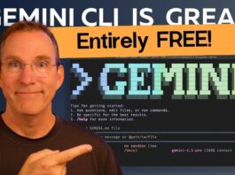 Gemini CLI command-line interface showcasing advanced features