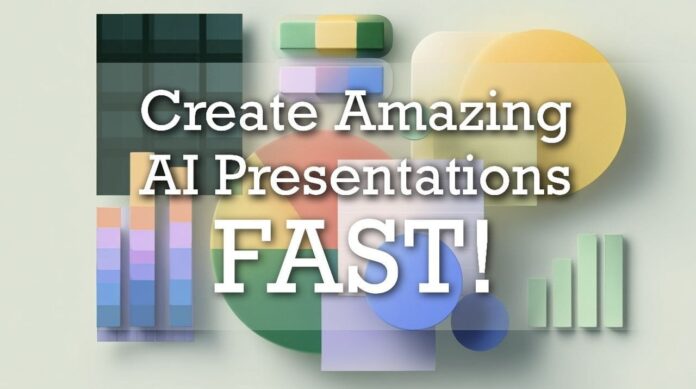 Genspark AI Slides platform showcasing professional slide design