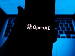 OpenAI logo is displayed on a mobile phone screen for illustration photo.