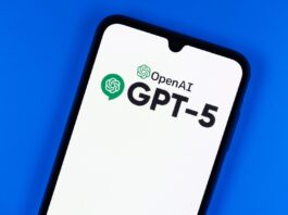 ChatGPT-5 logo on phone