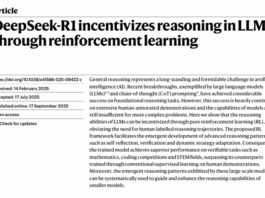 a paper published in Nature by researchers at DeepSeek